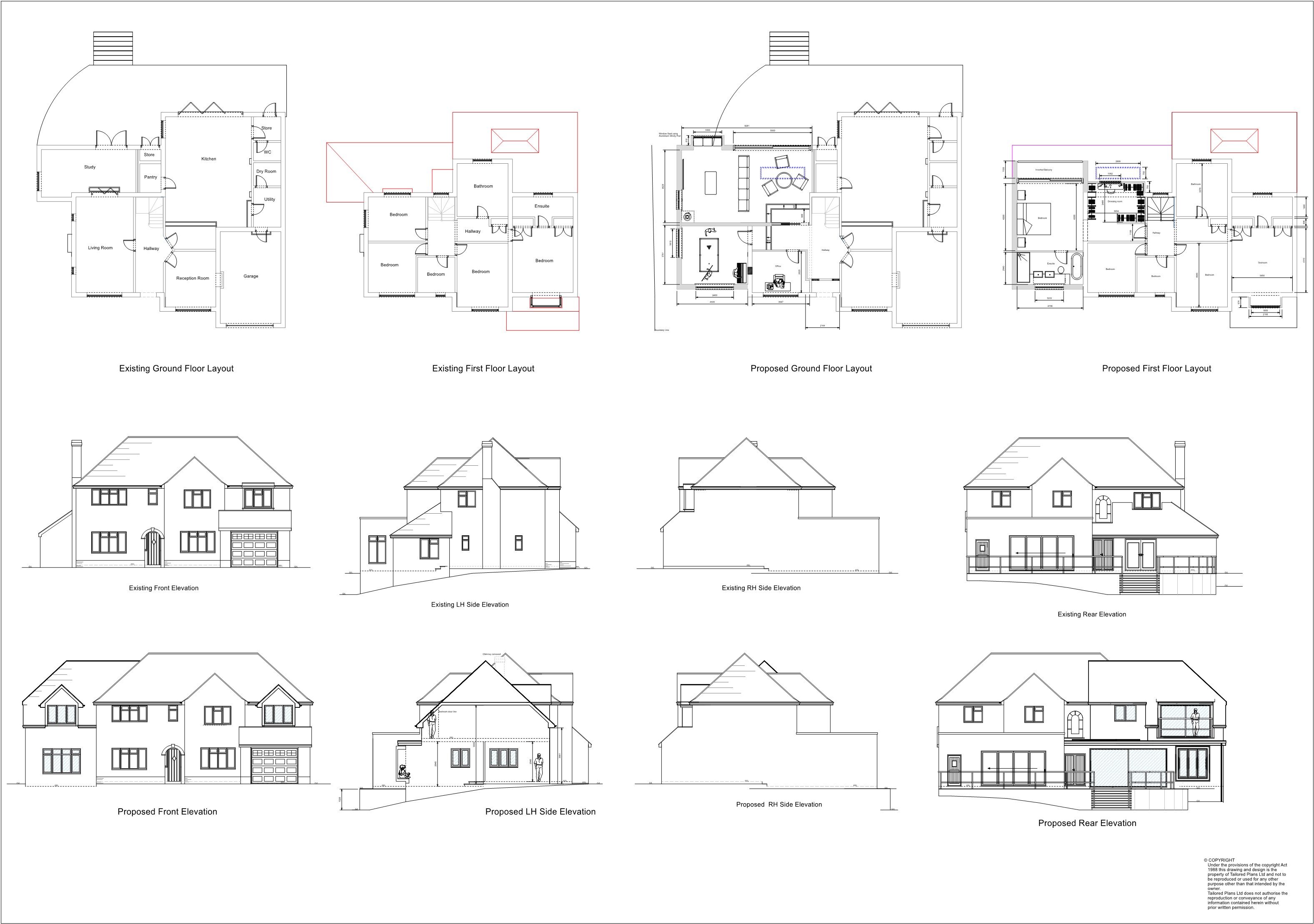 Double-storey side extension