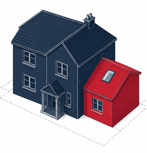 Side extension diagram